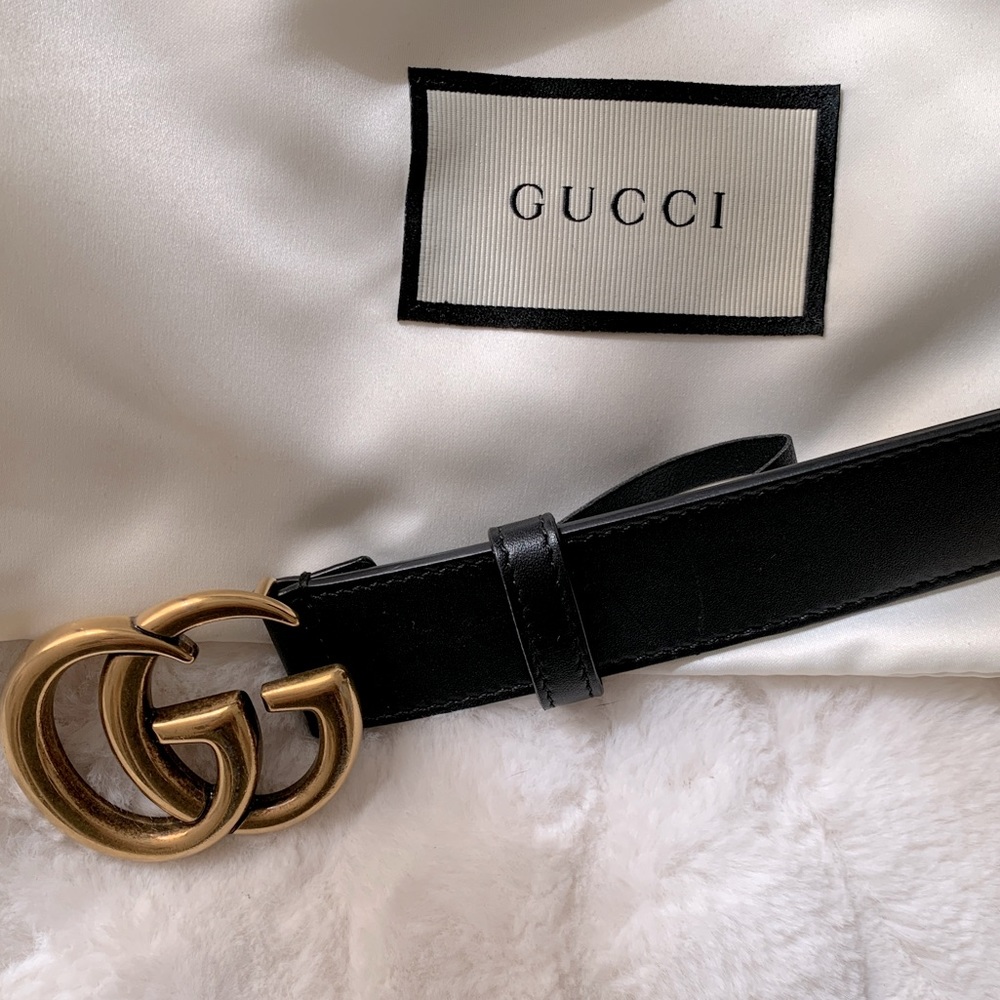 EUC Gucci Marmont Belt! Includes original receipt, dust bag and box.